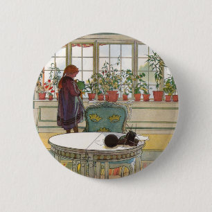 Blume zum Windows von Carl Larsson Button