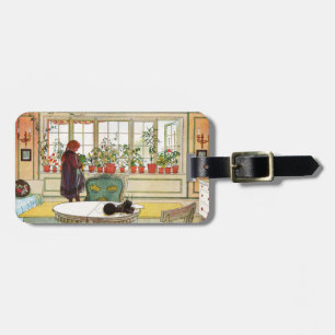 Blume zum Windows von Carl Larsson Gepäckanhänger