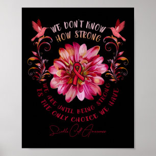 Blume zur Aufklärung von Sichelzellen Wir wissen n Poster