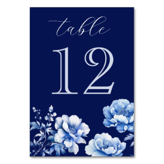 Blume zur blauen Tischnummer