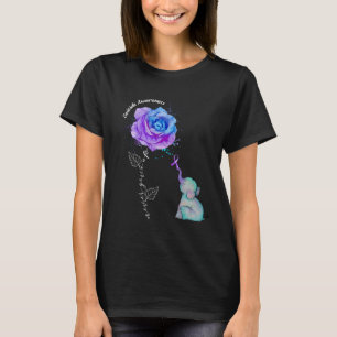 Blume zur Prävention von Suiziden Elephant T-Shirt