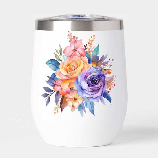 Blume zur Rose von Aquarellen Design-58392 (Vorderseite)