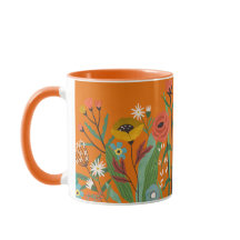 Blume Zwei-Tonen-Kaffee-Tasse