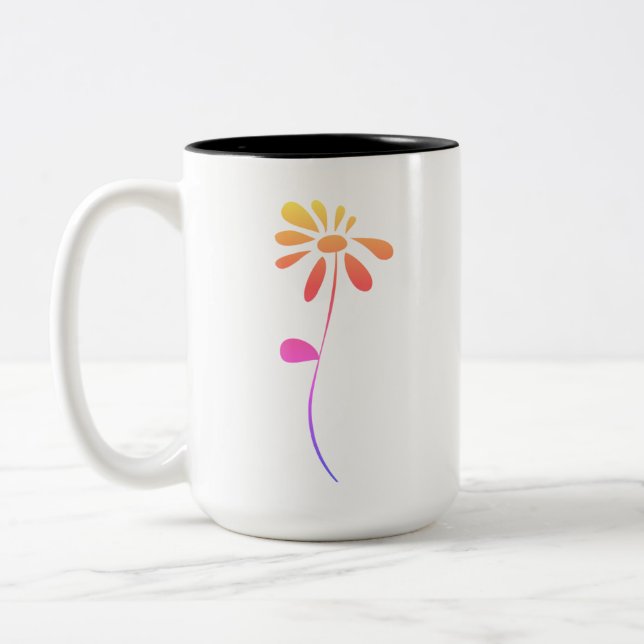 Blume Zweifarbige Tasse (Links)