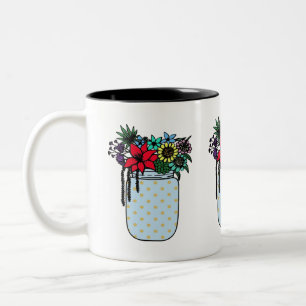 Blume Zweifarbige Tasse