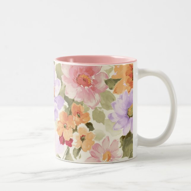 Blume Zweifarbige Tasse (Rechts)