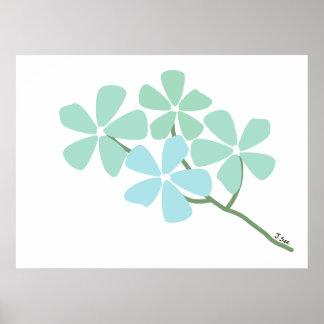 Blume-Zweigplakat Poster