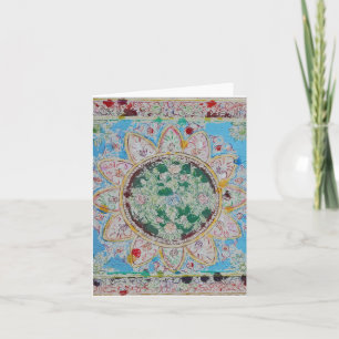 Blumemandala-Gruß-Karte Karte