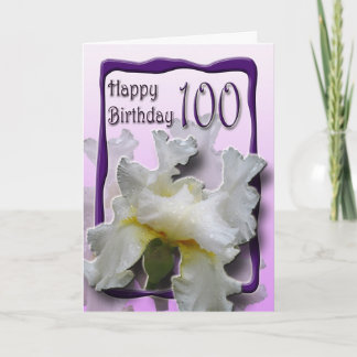Blumen100. Geburtstags-Glückwunsch-Karte Karte