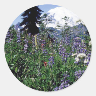 Blumen 139 runder aufkleber