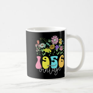 Blumen 1956 vintage 70 Jahre alte Geburtstagsfeier Kaffeetasse