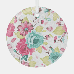 Blumen Abstrakte Eleganz Nahtlose Hintergrund. Ornament Aus Glas