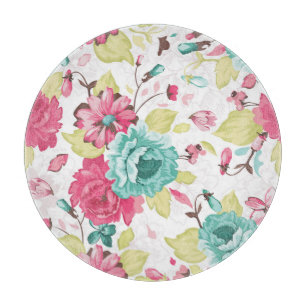 Blumen Abstrakte Eleganz Nahtlose Hintergrund. Schneidebrett