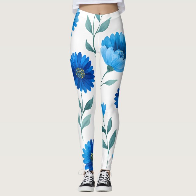 Blumen-All-Over-Print-Leggings Leggings (Vorderseite)