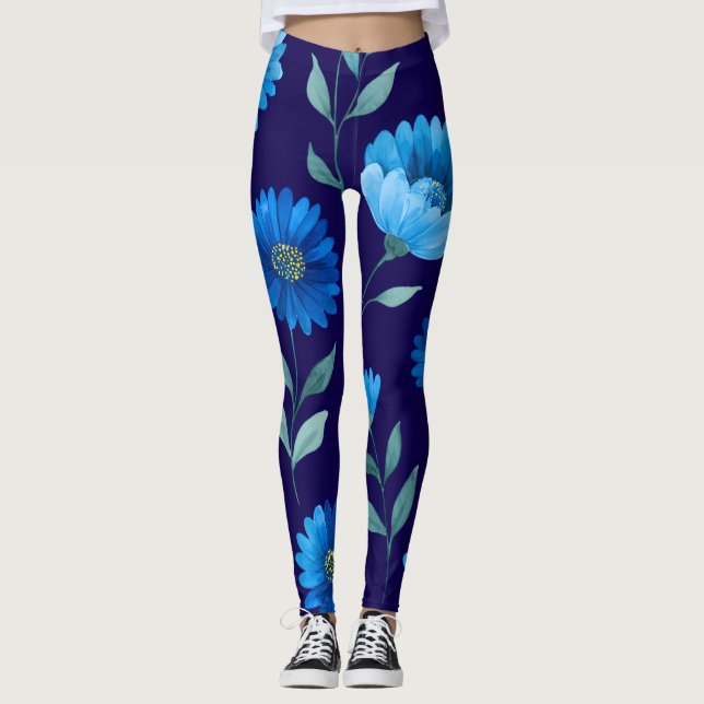Blumen-All-Over-Print-Leggings Leggings (Vorderseite)