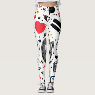 Blumen-All-Over-Print-Leggings Leggings