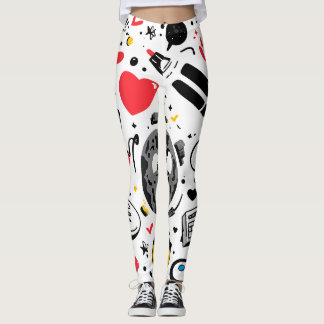 Blumen-All-Over-Print-Leggings Leggings