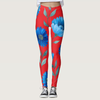 Blumen-All-Over-Print-Leggings Leggings