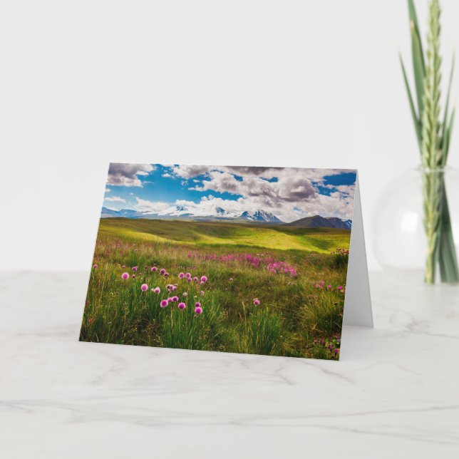 Blumen | Altai, Sibirien, Russland Karte (Vorderseite)