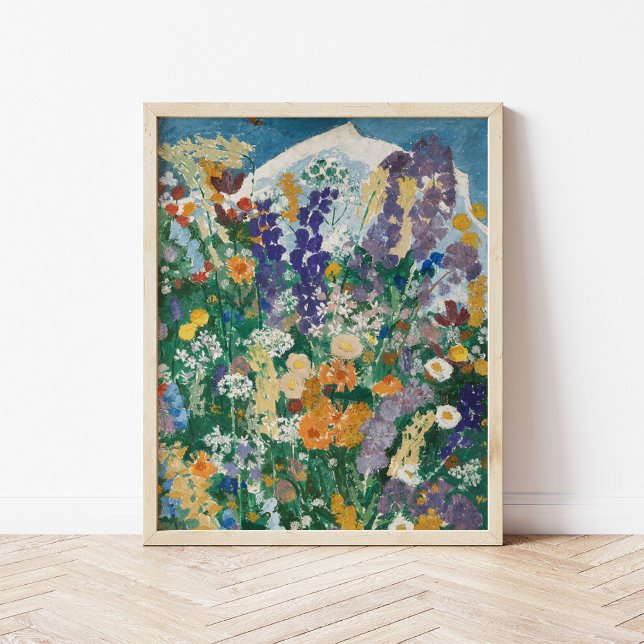 Blumen am Berg | August Babberger Poster (Von Creator hochgeladen)