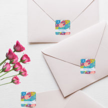 Blumen-Aquarell Art Deco Vintage Brautparty