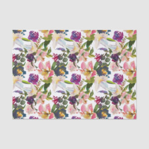 Blumen-Aquarell-Decoupage-Tropen-Seidenpapier Seidenpapier