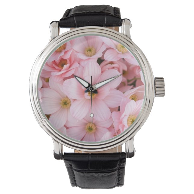 Blumen Armbanduhr (Vorderseite)