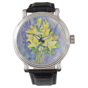 Blumen Armbanduhr
