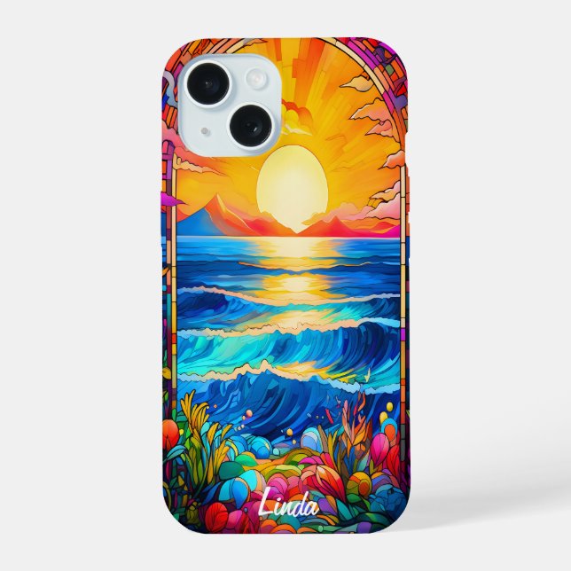 Blumen auf Arch Case-Mate iPhone 15 Hülle (Rückseite)