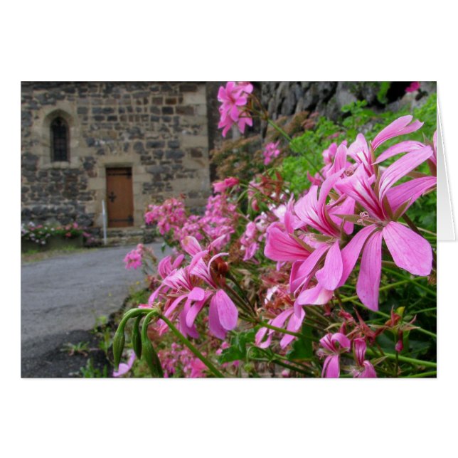 Blumen auf der Weisen-Karte (Vorderseite (Horizontal))