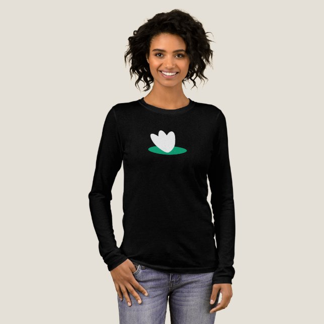 Blumen auf einem Teich Tri-Blend Shirt (Volle Vorderseite)