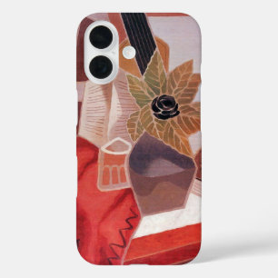 Blumen auf einem Tisch von Juan Gris, Vintage Kubi iPhone 16 Hülle