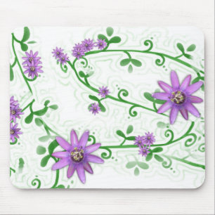 Blumen auf Reben Mousepad
