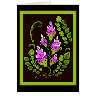 Blumen auf Schwarzem