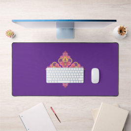 Blumen auf violetter Unterlage Schreibtischunterlage