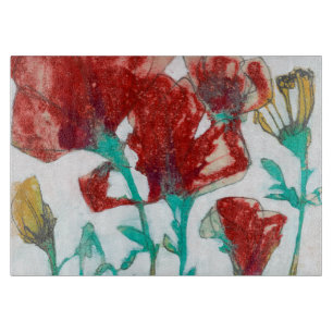 Blumen-Ausdruck II Schneidebrett
