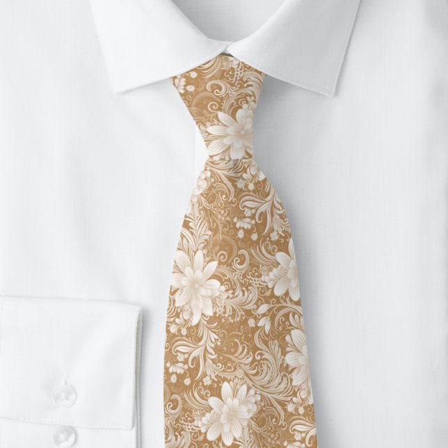 Blumen-Batik Krawatte (Von Creator hochgeladen)