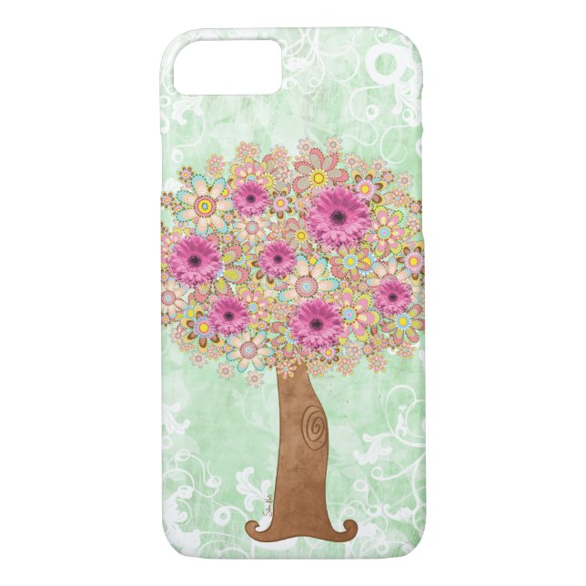 Blumen-Baum Case-Mate iPhone Hülle (Rückseite)