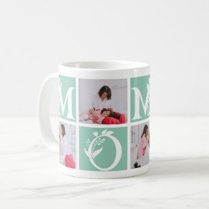 Blumen-Bearbeitbare-Farbe-Mutter-Brief Muttertag Kaffeetasse