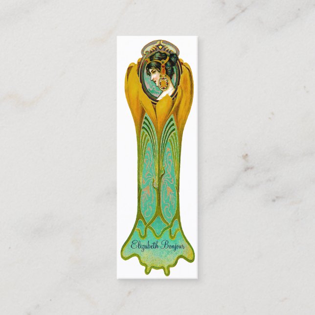 Blumen-Begeisterung ~ dünne Geschäfts-Karten Mini Visitenkarte (Vorderseite)