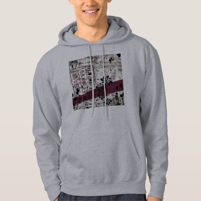 Blumen beunruhigt hoodie (Vorderseite)