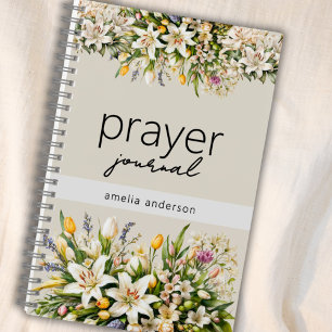 Blumen-Bibel Namens Christian Gebetsjournal Notizbuch