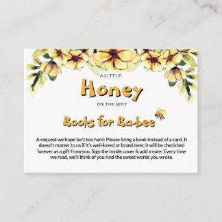 Blumen Bienchen-Honigbiene Waben Bücher für Baby Begleitkarte