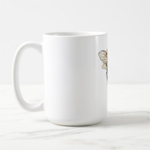 Blumen-Biene-Wildblumen-T-Shirt Kaffeetasse