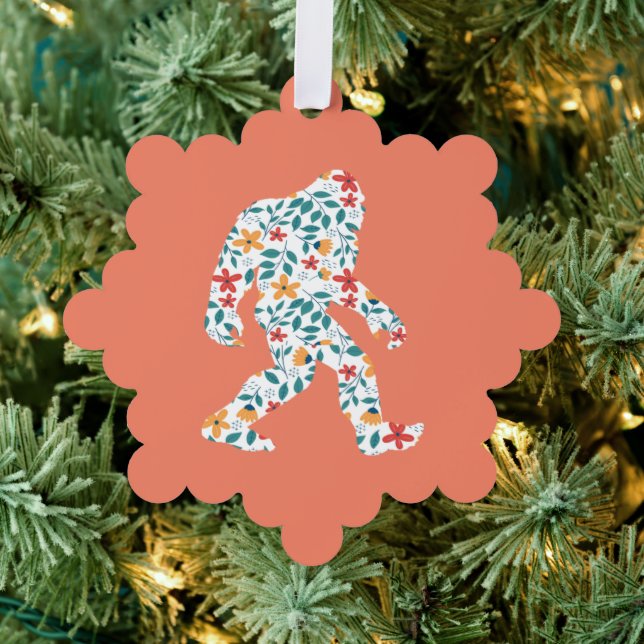 BLUMEN-BIGFOOT ORNAMENT KARTE (Insitu (Baum))