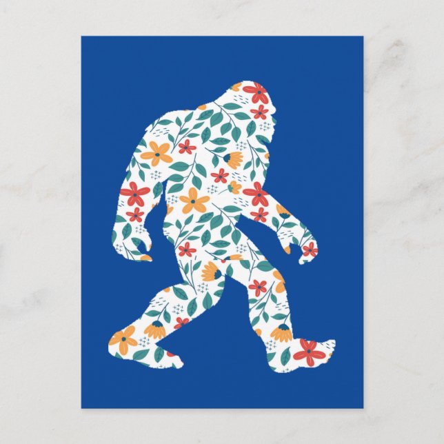 BLUMEN BIGFOOT    POSTKARTE (Vorderseite)