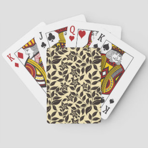 Blumen-Blatt-Muster-23756 Spielkarten