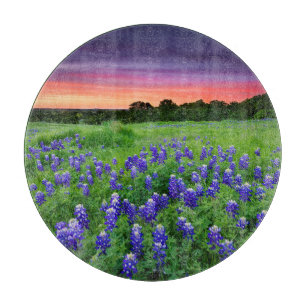 Blumen   Bluebonnets bei Sunset Texas Schneidebrett