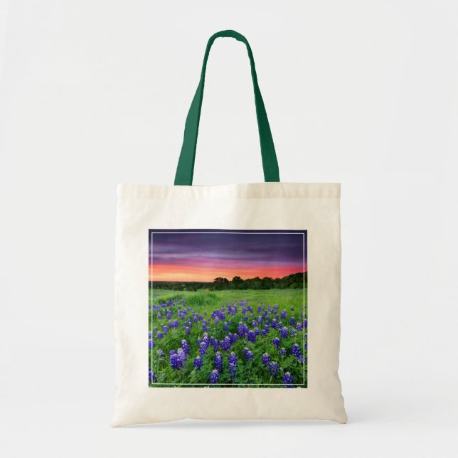 Blumen | Bluebonnets bei Sunset Texas Tragetasche (Vorne)