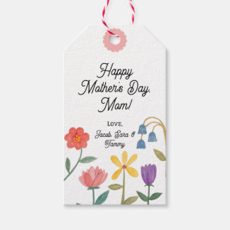 Blumen blühen am Muttertag Geschenkanhänger